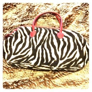 Striped Black and Tan purse